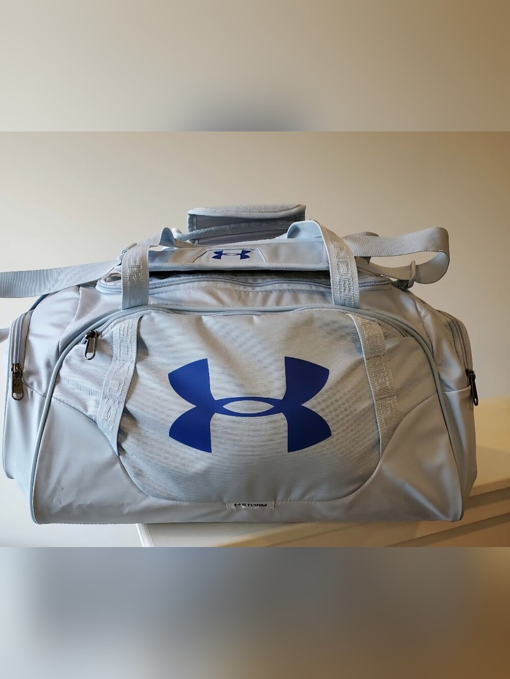 Under Armour Storm Duffle Bag Gray/Blue – Gym Travel Bag